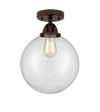 Nouveau Semi-Flush Mount Brushed Satin Nickel