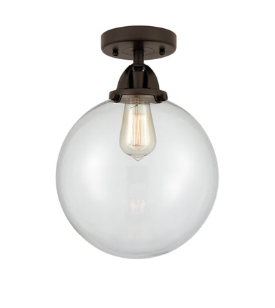 Nouveau Semi-Flush Mount Brushed Satin Nickel