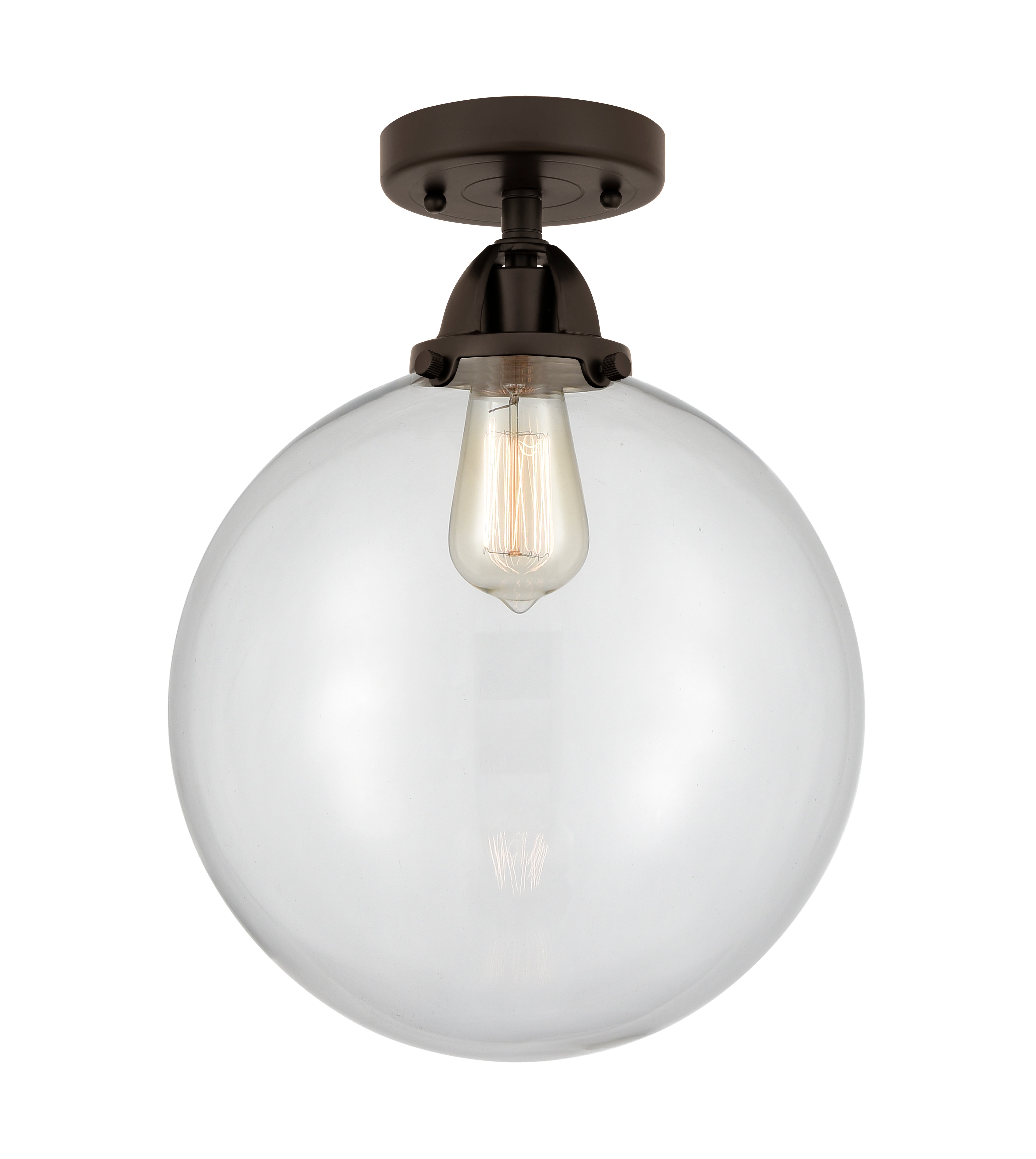 Nouveau Semi-Flush Mount Brushed Nickel