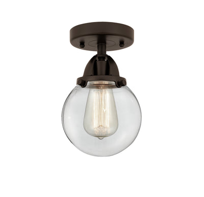Nouveau Semi-Flush Mount Brushed Satin Nickel
