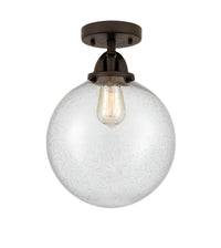 Nouveau Semi-Flush Mount Brushed Satin Nickel