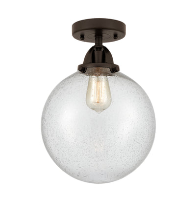 Nouveau Semi-Flush Mount Brushed Satin Nickel