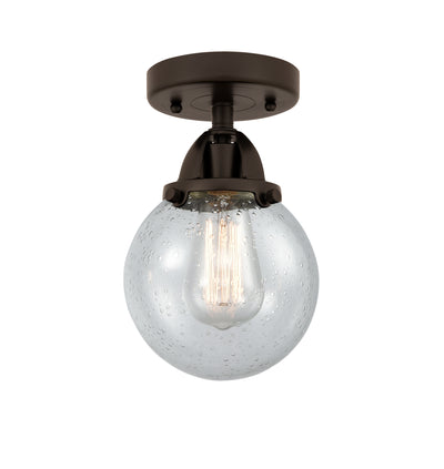 Nouveau Semi-Flush Mount Brushed Satin Nickel