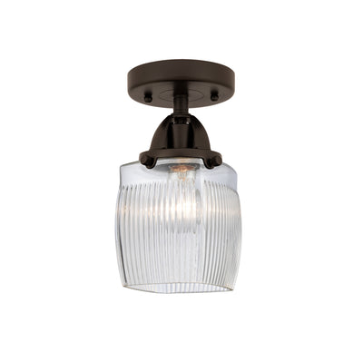 Nouveau Semi-Flush Mount 2 Lights Nickel