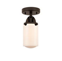 Nouveau Semi-Flush Mount Brushed Satin Nickel