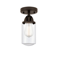 Nouveau Semi-Flush Mount Brushed Satin Nickel