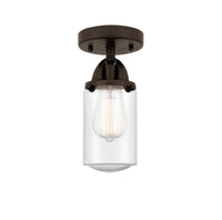 Nouveau Semi-Flush Mount Brushed Satin Nickel