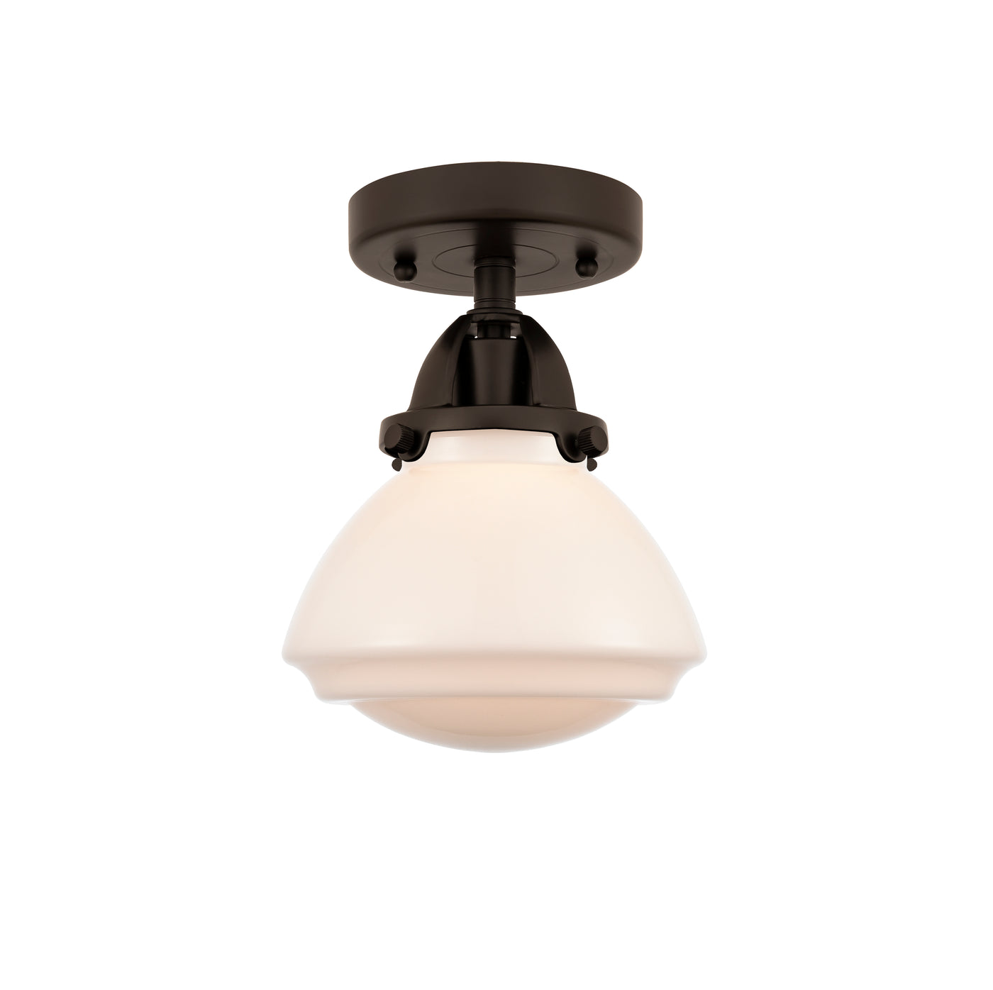 Nouveau Semi-Flush Mount Brushed Satin Nickel