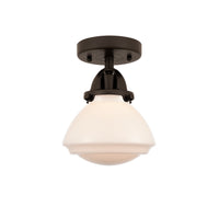 Nouveau Semi-Flush Mount Brushed Satin Nickel