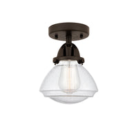 Nouveau Semi-Flush Mount Brushed Satin Nickel