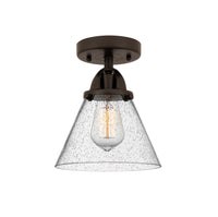 Nouveau Semi-Flush Brushed Satin Nickel