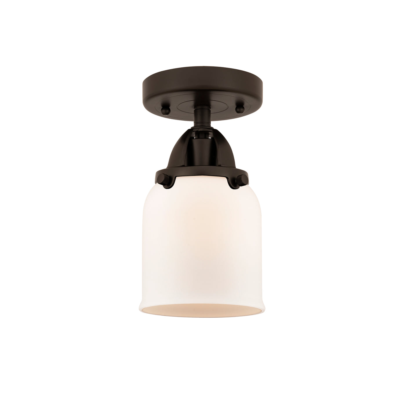 Nouveau Semi-Flush Mount Brushed Satin Nickel