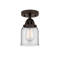 Nouveau Semi-Flush Mount Brushed Satin Nickel