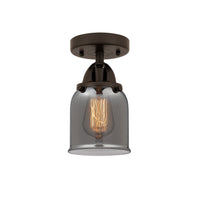 Nouveau Semi-Flush Mount Brushed Satin Nickel