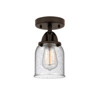 Nouveau Semi-Flush Mount Brushed Satin Nickel