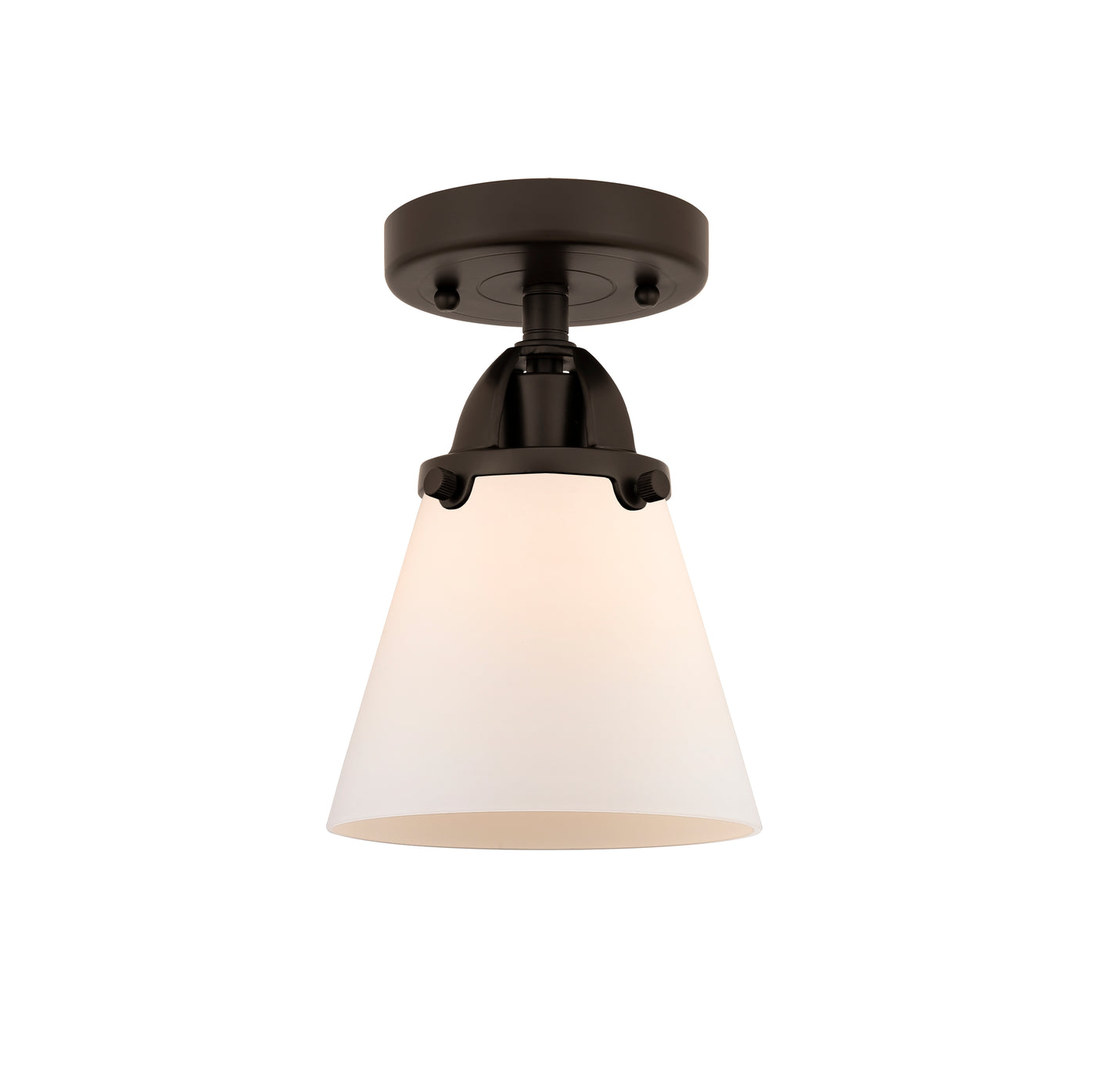 Nouveau Semi-Flush Mount Brushed Satin Nickel