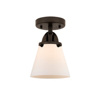 Nouveau Semi-Flush Mount Brushed Satin Nickel