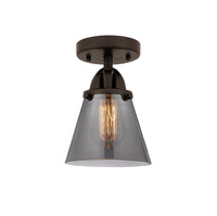Nouveau Semi-Flush Mount Brushed Satin Nickel