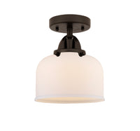 Nouveau Semi-Flush Mount Brushed Satin Nickel