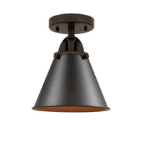 Nouveau Semi-Flush Mount Brushed Satin Nickel