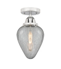 Nouveau Semi-Flush Mount Brushed Satin Nickel