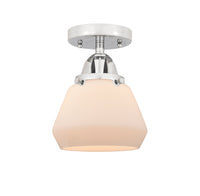 Nouveau Semi-Flush Mount Brushed Satin Nickel
