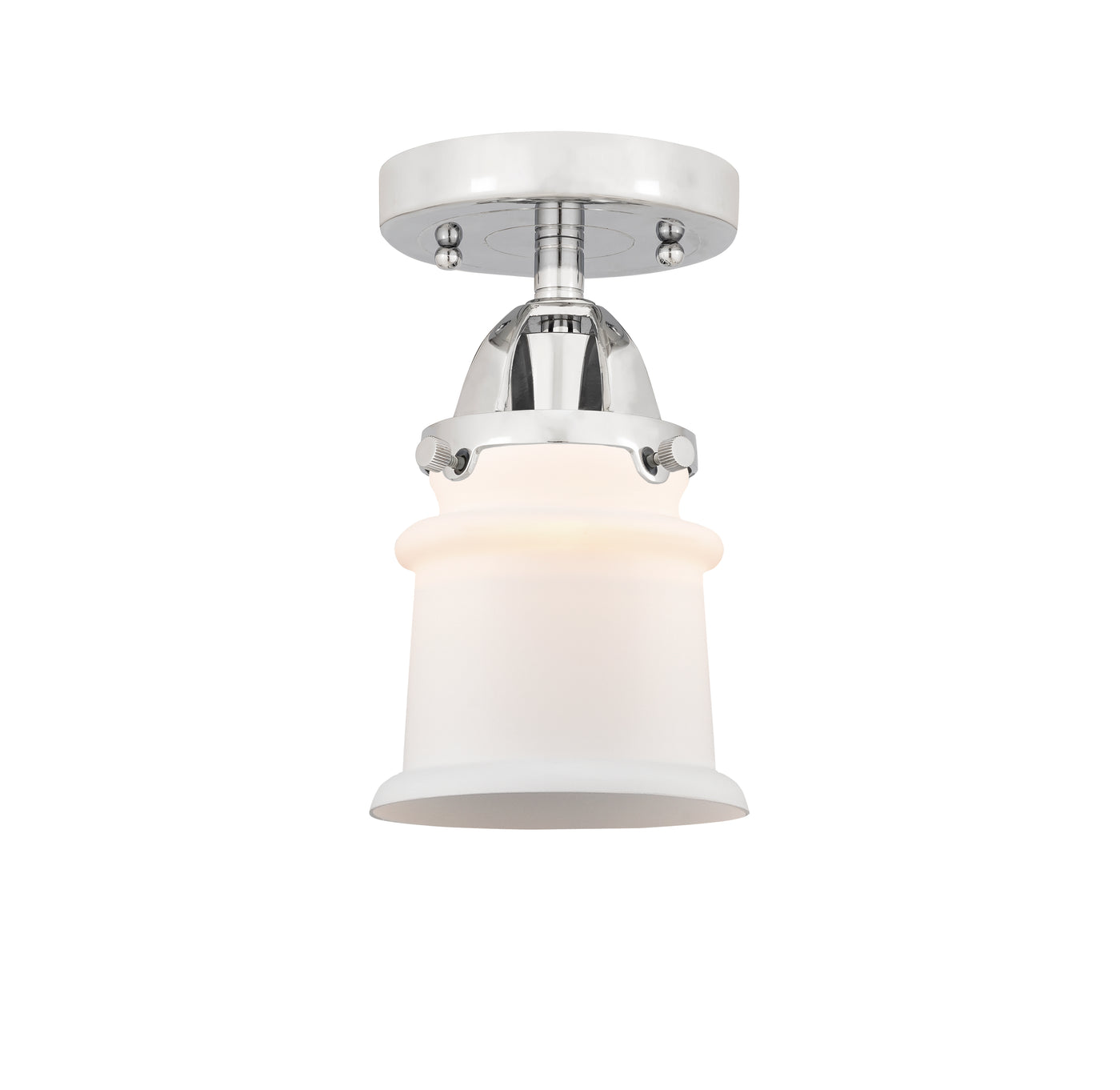 Nouveau Semi-Flush Mount Brushed Satin Nickel