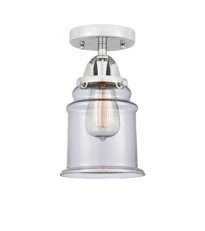 Nouveau Semi-Flush Mount Brushed Satin Nickel