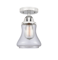 Nouveau Semi-Flush Brushed Nickel Cast Brass