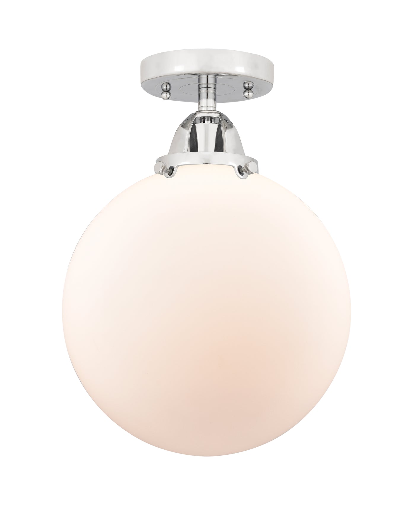 Nouveau Semi-Flush Mount Brushed Satin Nickel