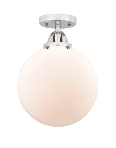 Nouveau Semi-Flush Mount Brushed Satin Nickel