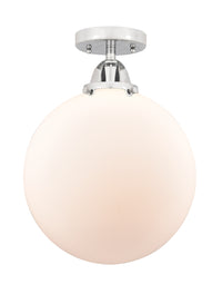 Nouveau Semi-Flush Mount Brushed Satin Nickel