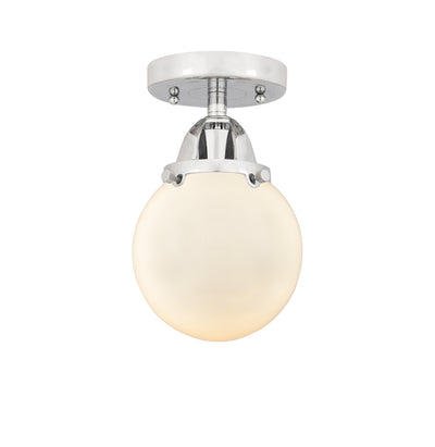 Nouveau Semi-Flush Mount Brushed Satin Nickel