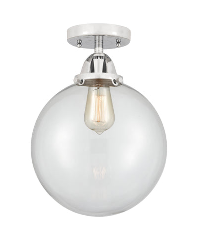 Nouveau Semi-Flush Mount Brushed Satin Nickel