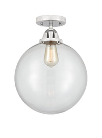 Nouveau Semi-Flush Mount Brushed Satin Nickel
