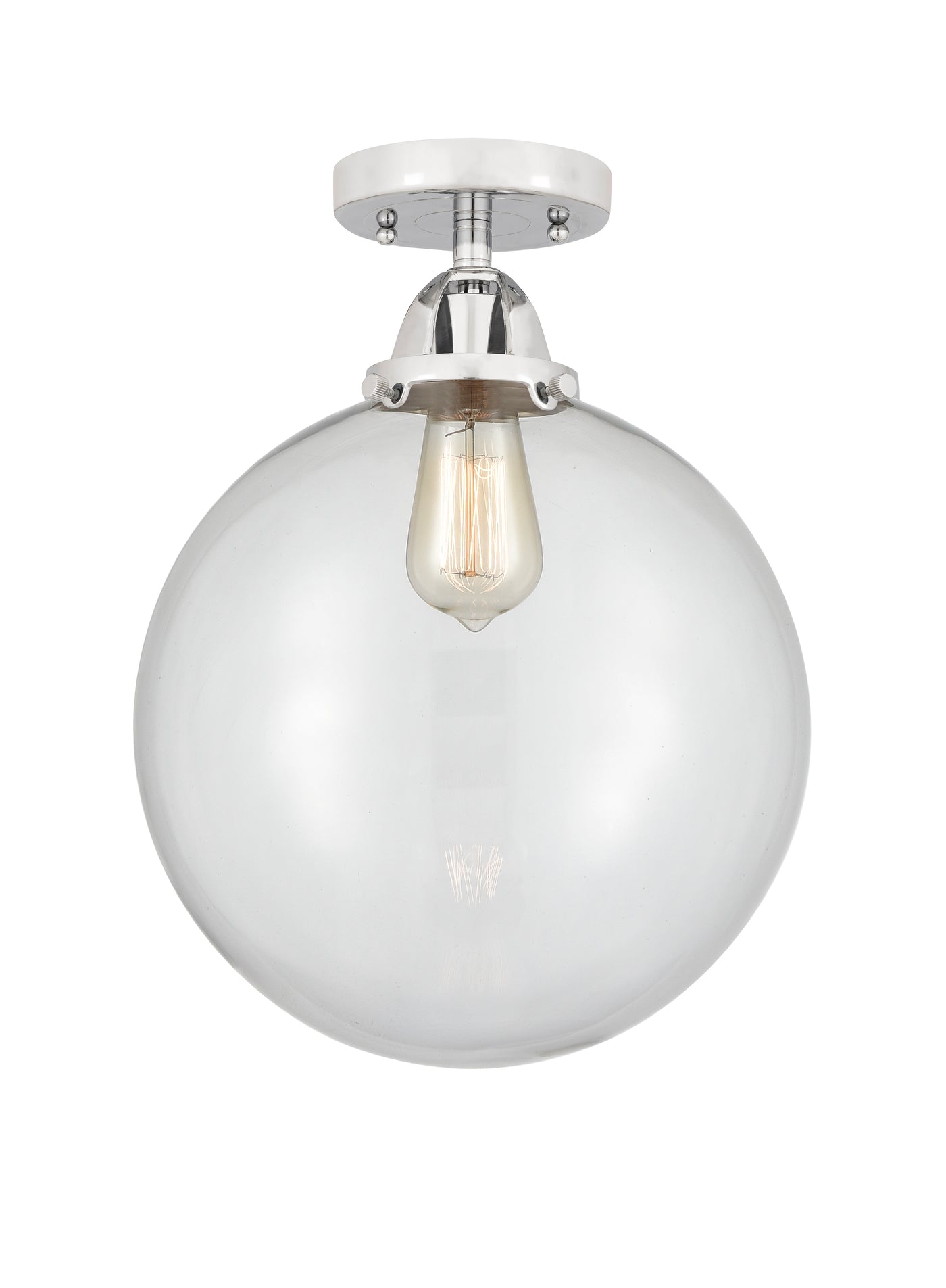 Nouveau Semi-Flush Mount Brushed Nickel