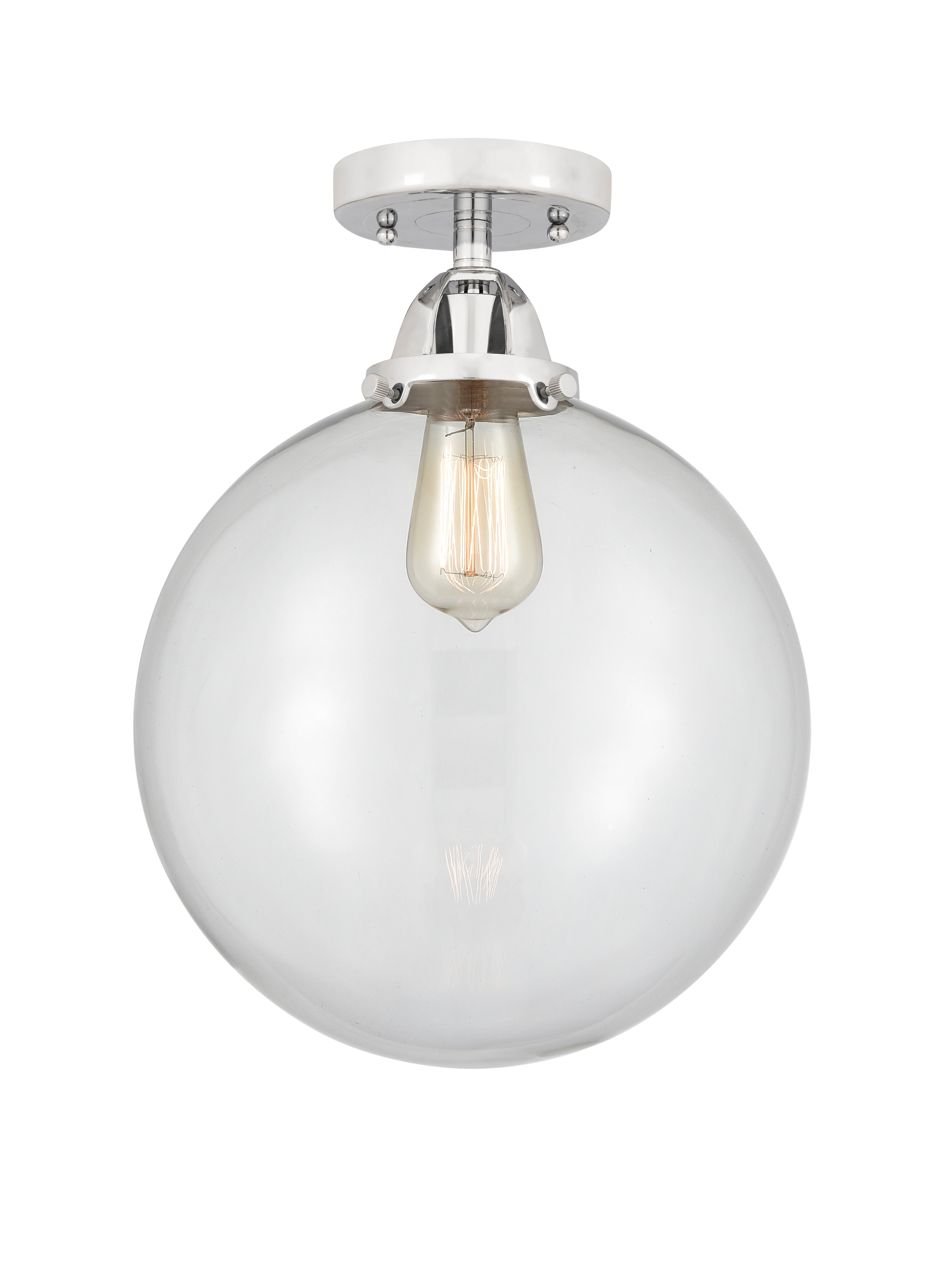 Nouveau Semi-Flush Mount Brushed Nickel