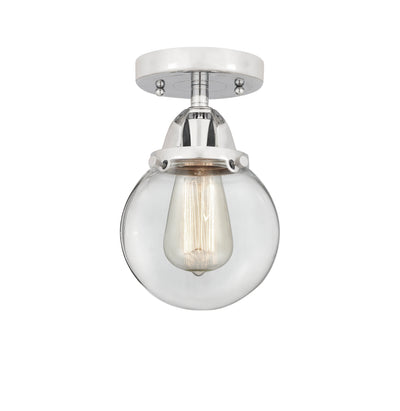 Nouveau Semi-Flush Mount Brushed Satin Nickel