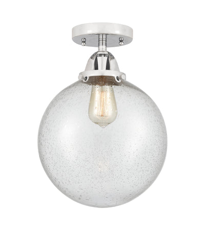 Nouveau Semi-Flush Mount Brushed Satin Nickel