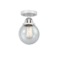 Nouveau Semi-Flush Mount Brushed Satin Nickel