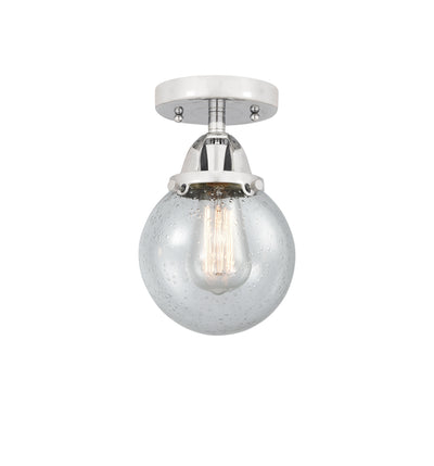 Nouveau Semi-Flush Mount Brushed Satin Nickel