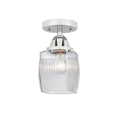 Nouveau Semi-Flush Mount 2 Lights Nickel