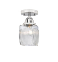 Nouveau Semi-Flush Mount Brushed Satin Nickel