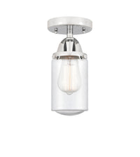 Nouveau Semi-Flush Mount Brushed Satin Nickel