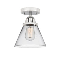 Nouveau Semi-Flush Brushed Satin Nickel