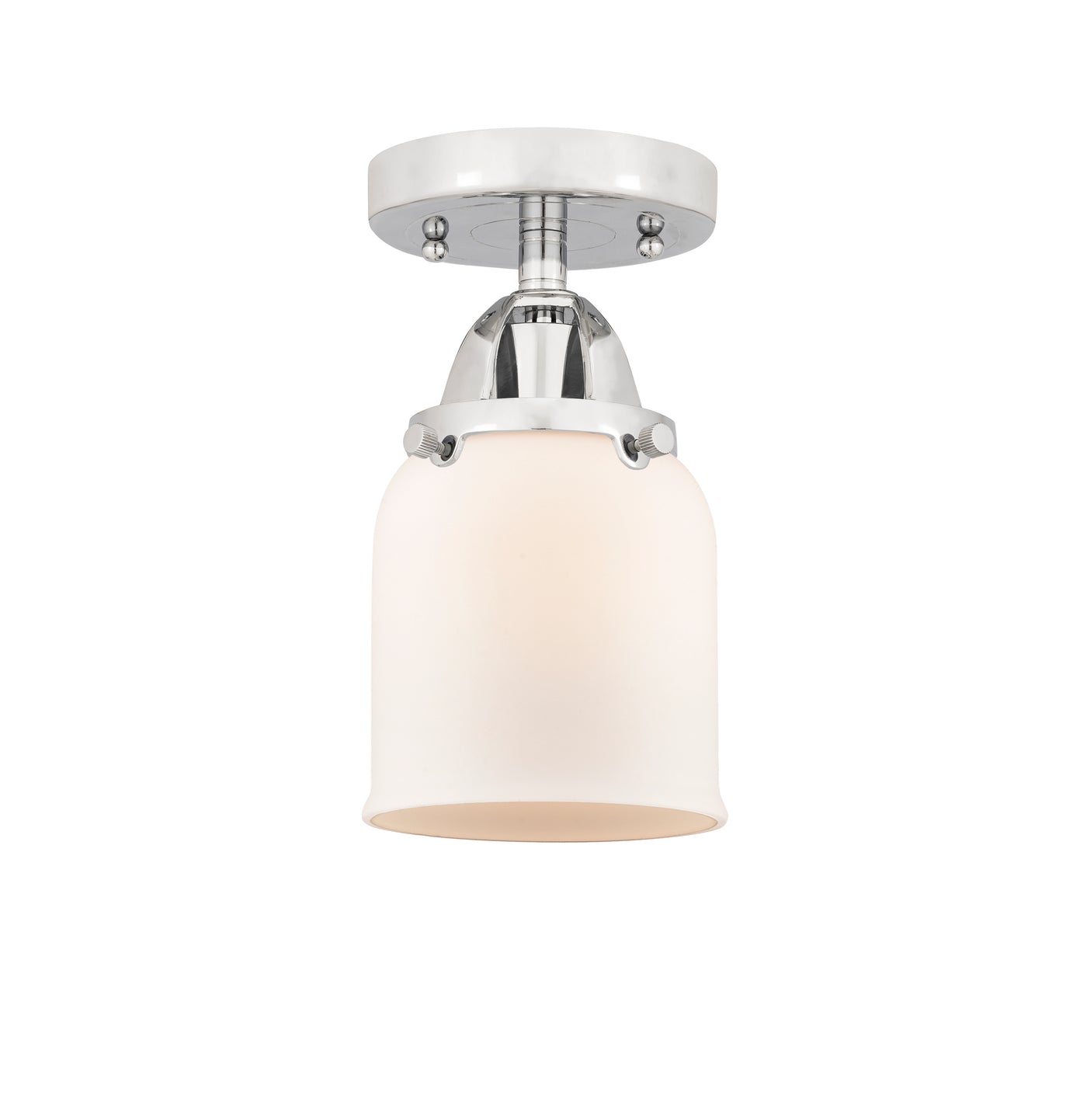 Nouveau Semi-Flush Mount Brushed Satin Nickel
