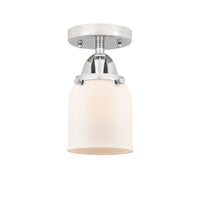 Nouveau Semi-Flush Mount Brushed Satin Nickel