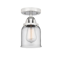 Nouveau Semi-Flush Mount Brushed Satin Nickel