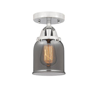 Nouveau Semi-Flush Mount Brushed Satin Nickel