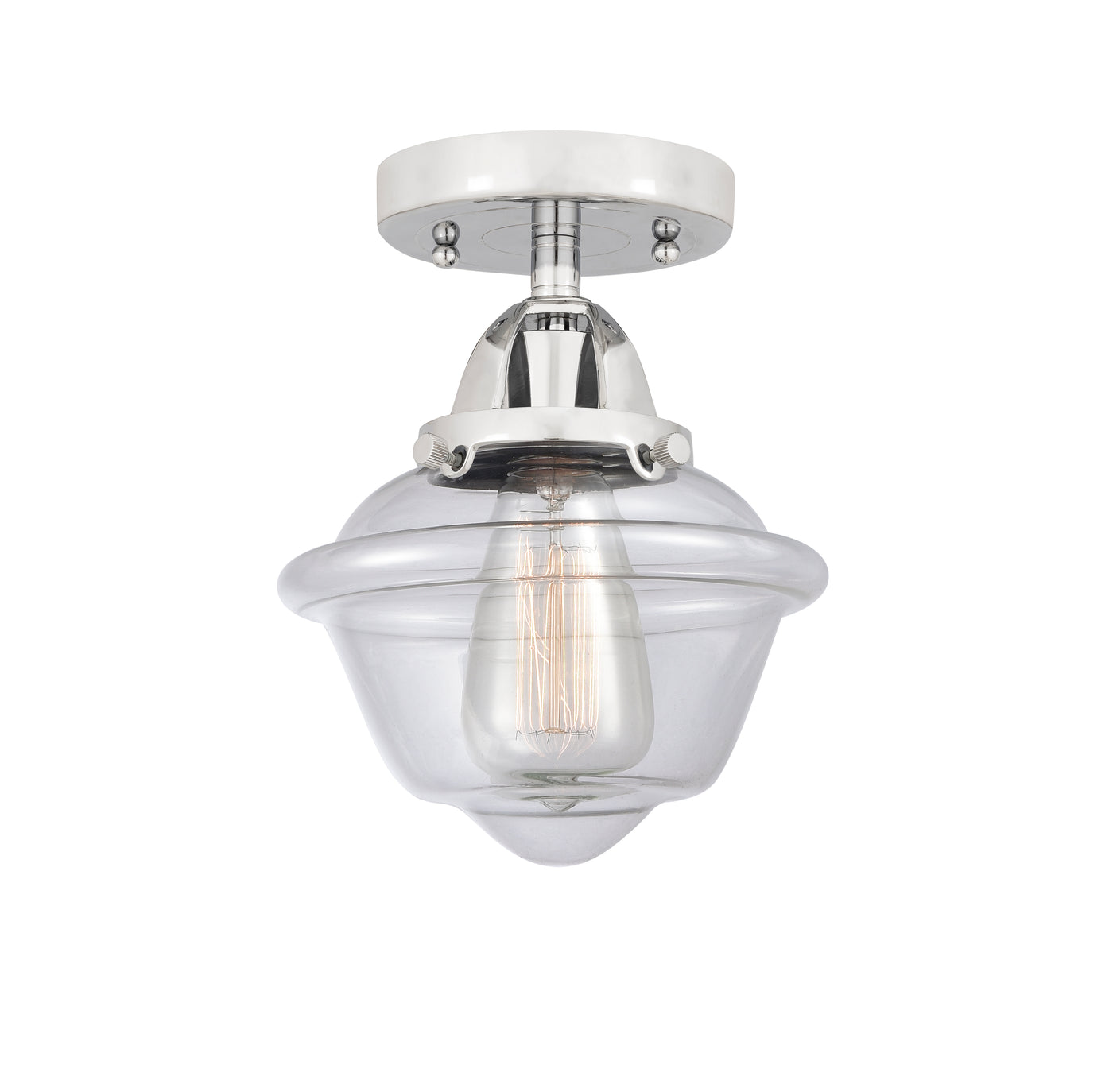 Nouveau Semi-Flush Mount Brushed Nickel